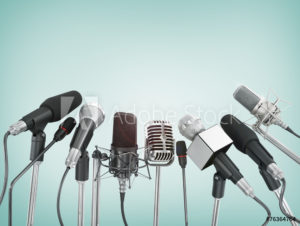 Broadcasting microphones